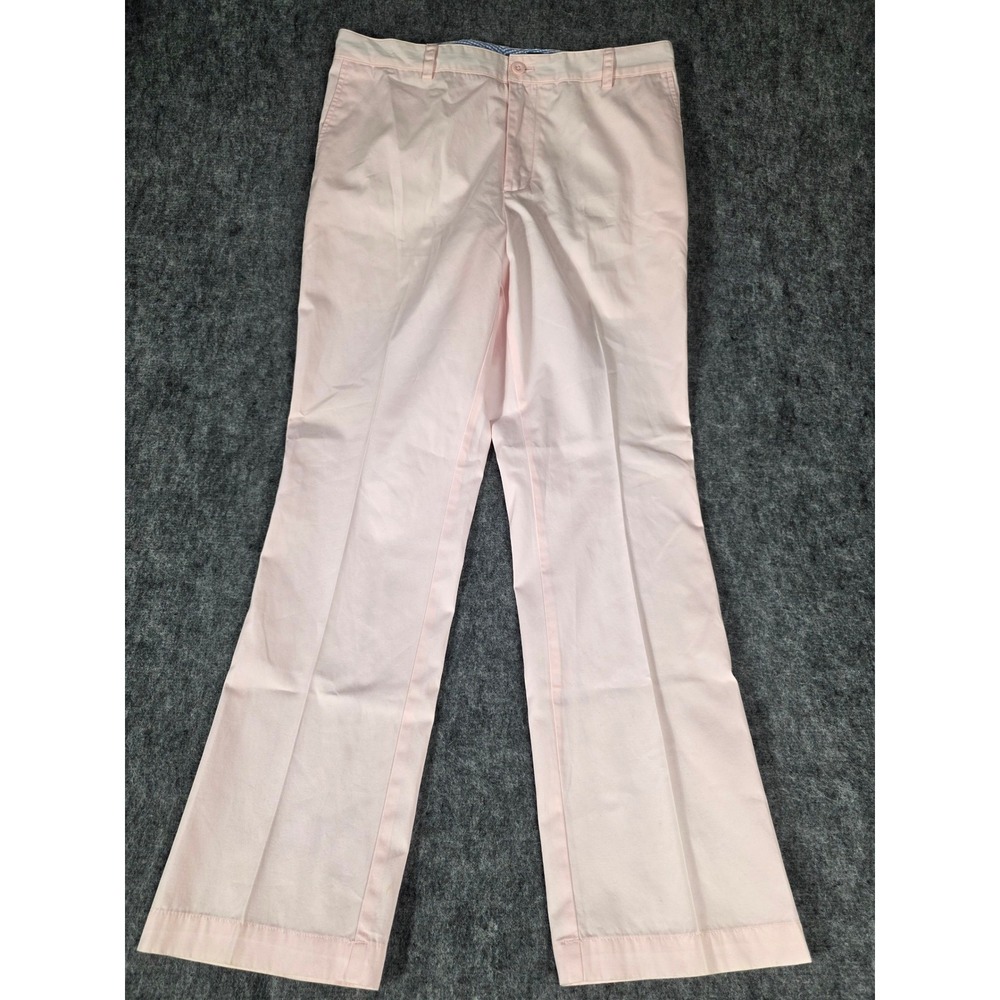 Vineyard Vines Pants Mens 38x32 Chino Breaker Slim Fit Cotton Pastel Pink